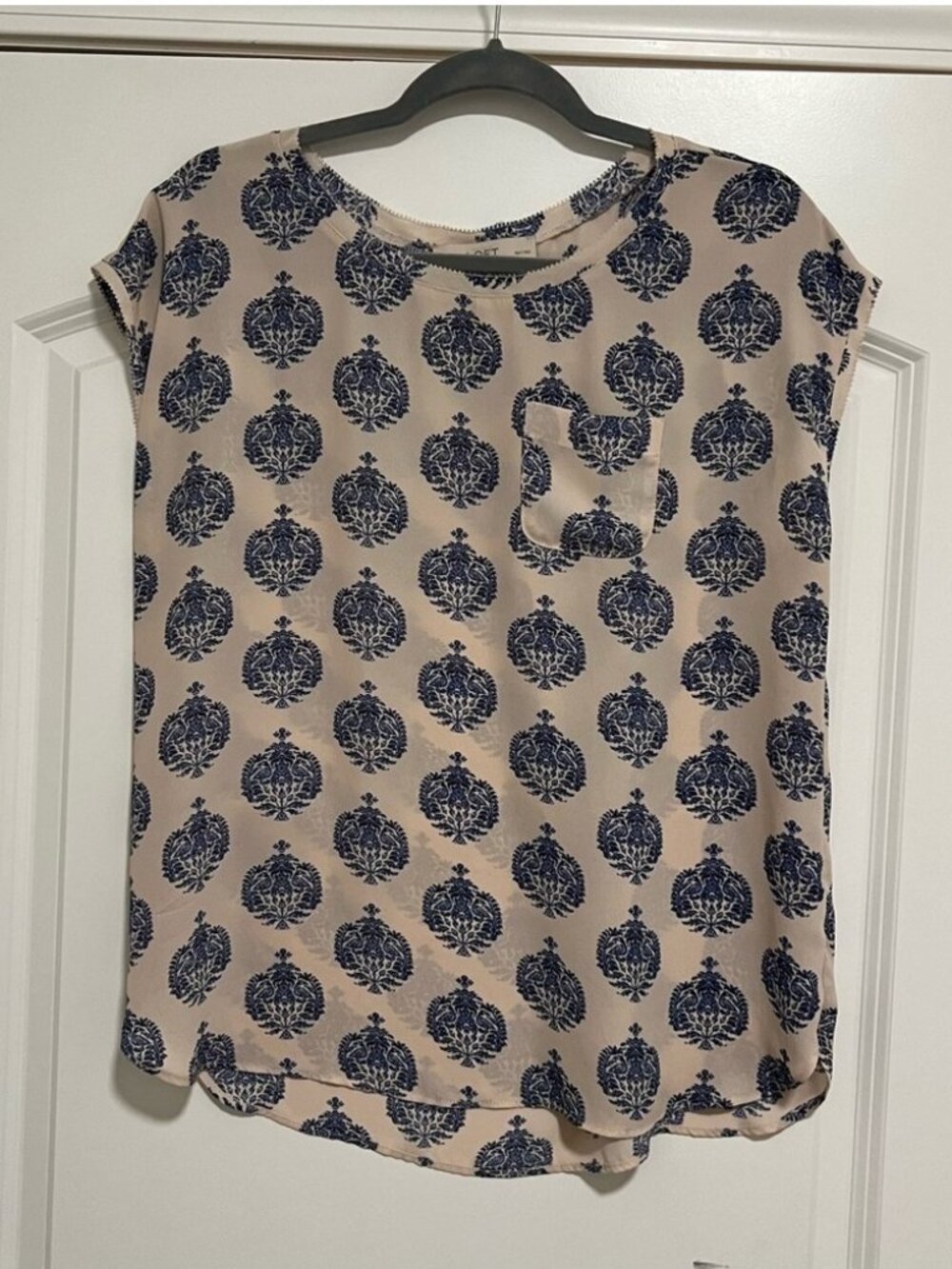 Damask Print Top
